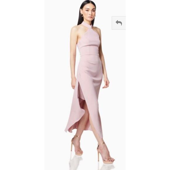 Elliatt Sinatra Dress in Blush- Size Small (4-6) halter neck, romantic - Picture 1 of 8